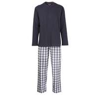 CECEBA Herren Pyjama blau kariert 1er Pack